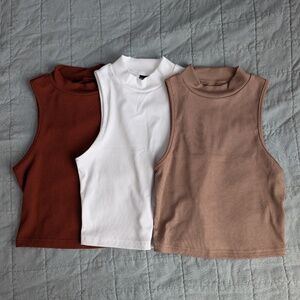 SHEIN crop tops, XS, multiple colors